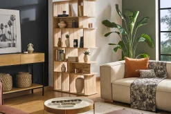 Bibliothèque séparateur en bois manguier massif L88 cm RUPAH