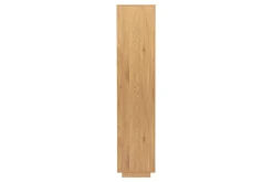 Bibliothèque étagère avec rangements finition bois clair chêne et cannage rotin L50 cm SEVILLE