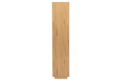 Bibliothèque étagère avec rangements finition bois clair chêne et cannage rotin L196 cm SEVILLE