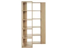Bibliothèque étagère d'angle finition bois clair chêne L95 cm MUSSO