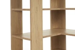 Bibliothèque étagère d'angle finition bois clair chêne L95 cm MUSSO