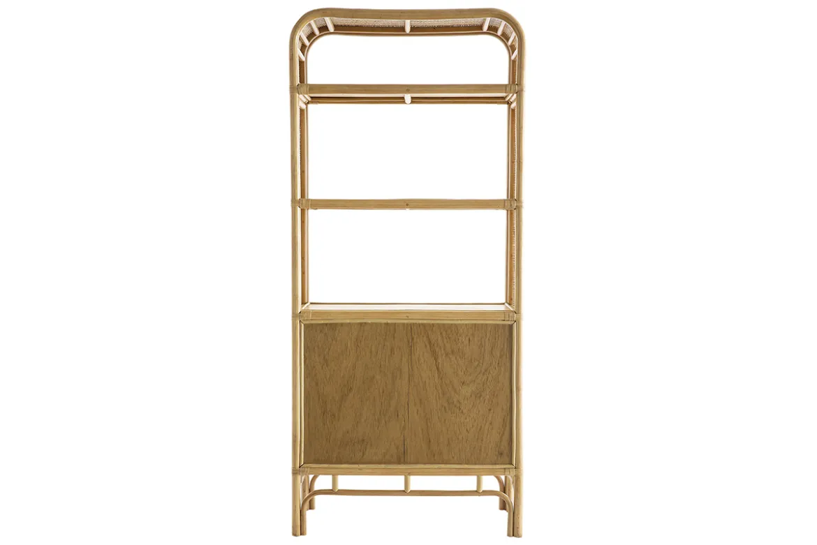 Bibliothèque vintage en rotin naturel L80 cm GALON