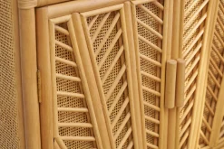 Bibliothèque vintage en rotin naturel L80 cm GALON