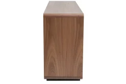 Buffet design en bois foncé noyer 3 portes 3 tiroirs L160 cm JAKO