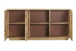 Buffet en bois manguier massif 3 portes L160 cm MATCHA