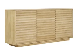 Buffet en bois manguier massif 3 portes L160 cm MATCHA