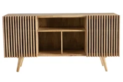 Buffet en bois manguier massif 2 portes coulissantes L140 cm ALBA