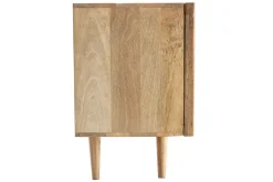 Buffet en bois manguier massif 2 portes coulissantes L140 cm ALBA