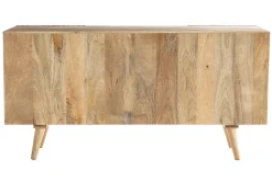 Buffet en bois manguier massif 2 portes coulissantes L140 cm ALBA