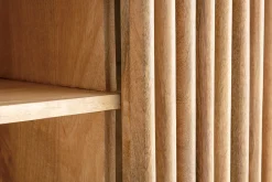 Buffet en bois manguier massif 2 portes coulissantes L140 cm ALBA