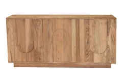 Buffet en bois massif gravé 3 portes L160 cm ARK