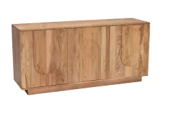 Buffet en bois massif gravé 3 portes L160 cm ARK