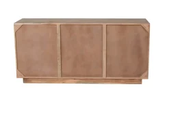 Buffet en bois massif gravé 3 portes L160 cm ARK