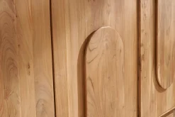 Buffet en bois massif gravé 3 portes L160 cm ARK