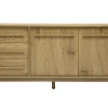 Buffet finition bois chêne 2 portes 3 tiroirs L160 cm YSEULT