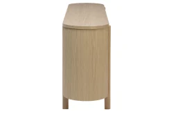 Buffet finition bois clair chêne 3 portes L180 cm PAOLINE