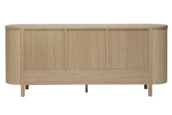 Buffet finition bois clair chêne 3 portes L180 cm PAOLINE