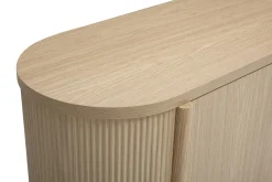 Buffet finition bois clair chêne 3 portes L180 cm PAOLINE