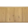 Buffet finition bois clair chêne 4 portes L180 cm NEGAN