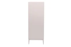Buffet haut beige laqué mat 2 portes 1 tiroir L90 cm GRAY