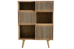 Buffet haut en bois manguier massif 3 portes coulissantes L85 cm ALBA