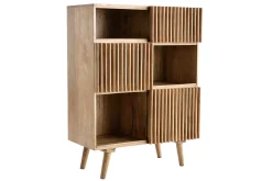 Buffet haut en bois manguier massif 3 portes coulissantes L85 cm ALBA