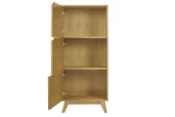 Buffet haut scandinave bois clair hévéa L60 cm LEENA