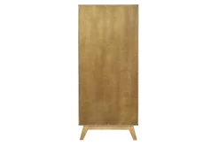 Buffet haut scandinave bois clair hévéa L60 cm LEENA
