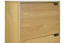 Buffet haut scandinave bois clair hévéa L60 cm LEENA