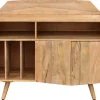 Buffet meuble de rangement vinyles en bois manguier massif L105 cm MATAHARI