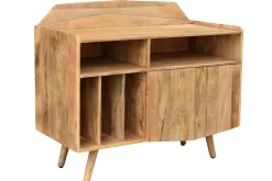 Buffet meuble de rangement vinyles en bois manguier massif L105 cm MATAHARI