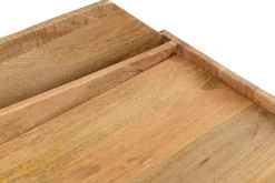 Buffet meuble de rangement vinyles en bois manguier massif L105 cm MATAHARI