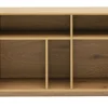 Buffet ouvert avec rangements finition bois clair chêne L96 cm SEVILLE