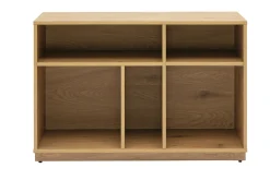 Buffet ouvert avec rangements finition bois clair chêne L96 cm SEVILLE