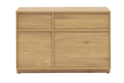Buffet ouvert avec rangements finition bois clair chêne L96 cm SEVILLE