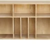 Buffet ouvert meuble de rangement bouteilles ou vinyles en bois manguier massif L120 cm ISIDRO