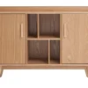 Buffet scandinave en bois clair 2 portes L122 cm HALLEN
