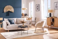 Buffet scandinave en bois clair 2 portes L122 cm HALLEN