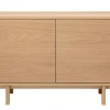 Buffet scandinave en bois clair 2 portes L120 cm SID