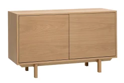 Buffet scandinave en bois clair 2 portes L120 cm SID