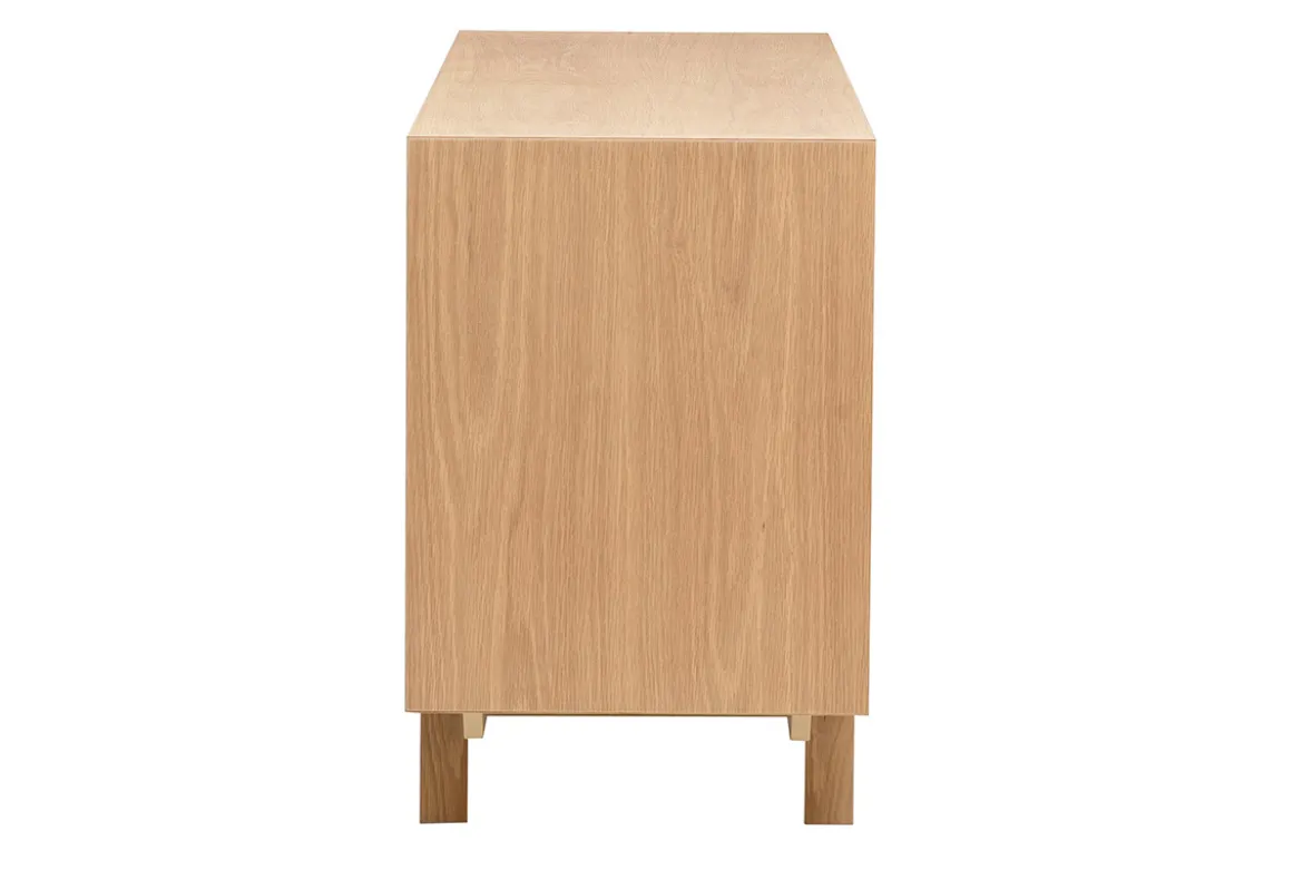 Buffet scandinave en bois clair 2 portes L120 cm SID