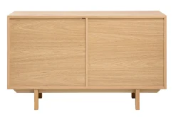 Buffet scandinave en bois clair 2 portes L120 cm SID