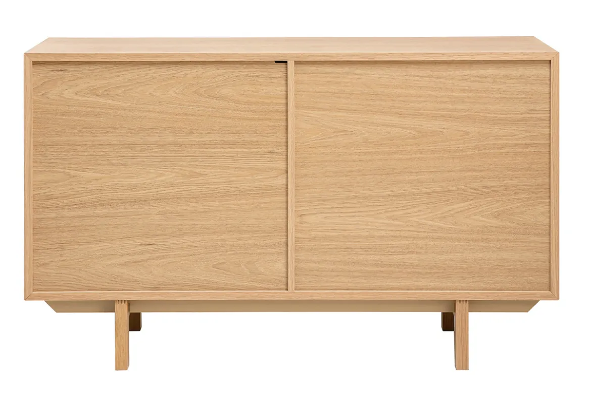 Buffet scandinave en bois clair 2 portes L120 cm SID