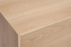Buffet scandinave en bois clair 2 portes 3 tiroirs L195cm SID