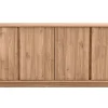 Buffet scandinave finition bois chêne 4 portes L180 cm COMO