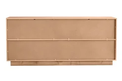 Buffet scandinave finition bois chêne 4 portes L180 cm COMO