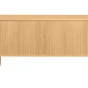 Buffet vintage en bois clair chêne 2 portes coulissantes L160 cm EPIC
