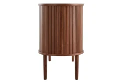 Buffet vintage en bois foncé noyer 2 portes coulissantes L138 cm EPIC