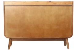 Buffet vintage en bois foncé noyer 2 portes L122 cm HALLEN