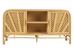 Buffet vintage en rotin 2 portes L150 cm GALON